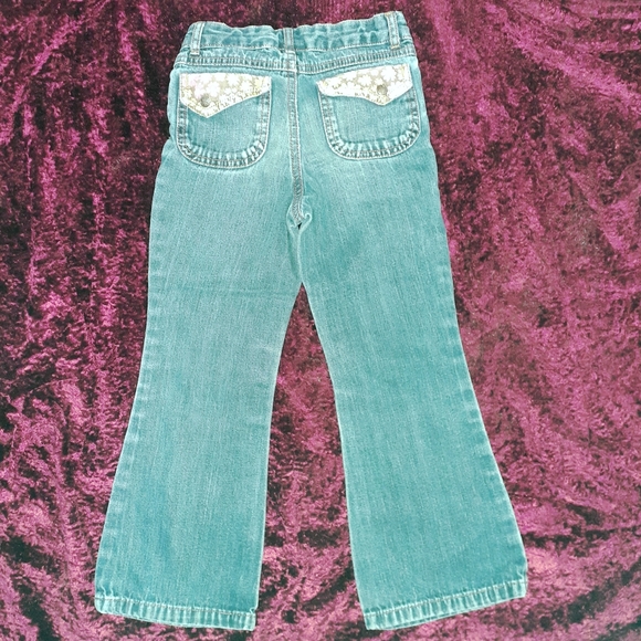 3/$15 Carter's Jeans with Flower Pockets - Picture 9 of 10